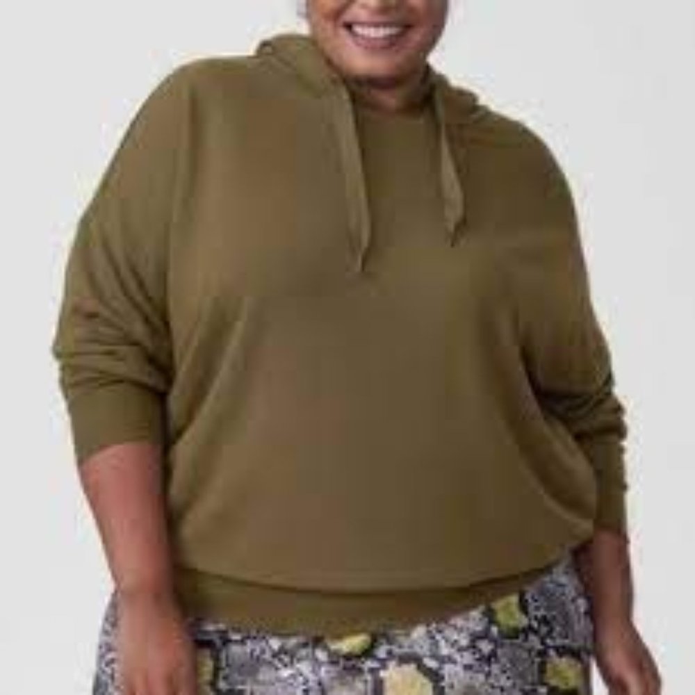 Universal Standard Amy Green Pullover Hoodie Swea… - image 1